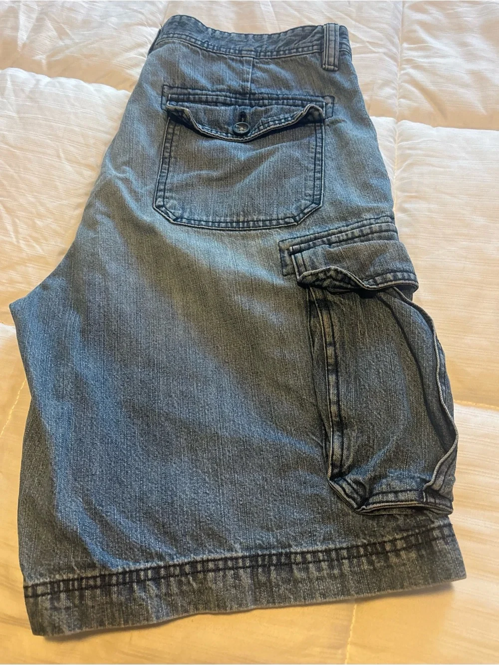 Y2K Denim Cargo St. John’s Bay Shorts Size 34